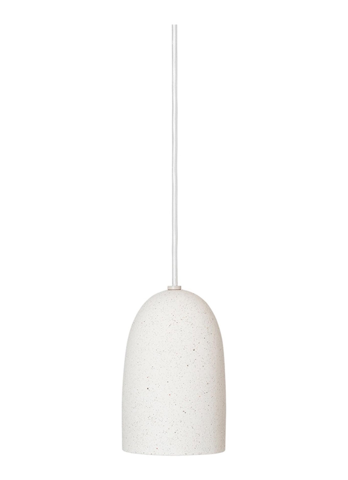 ferm LIVING Speckle hanglamp small Ø12 cm - voorkant wit