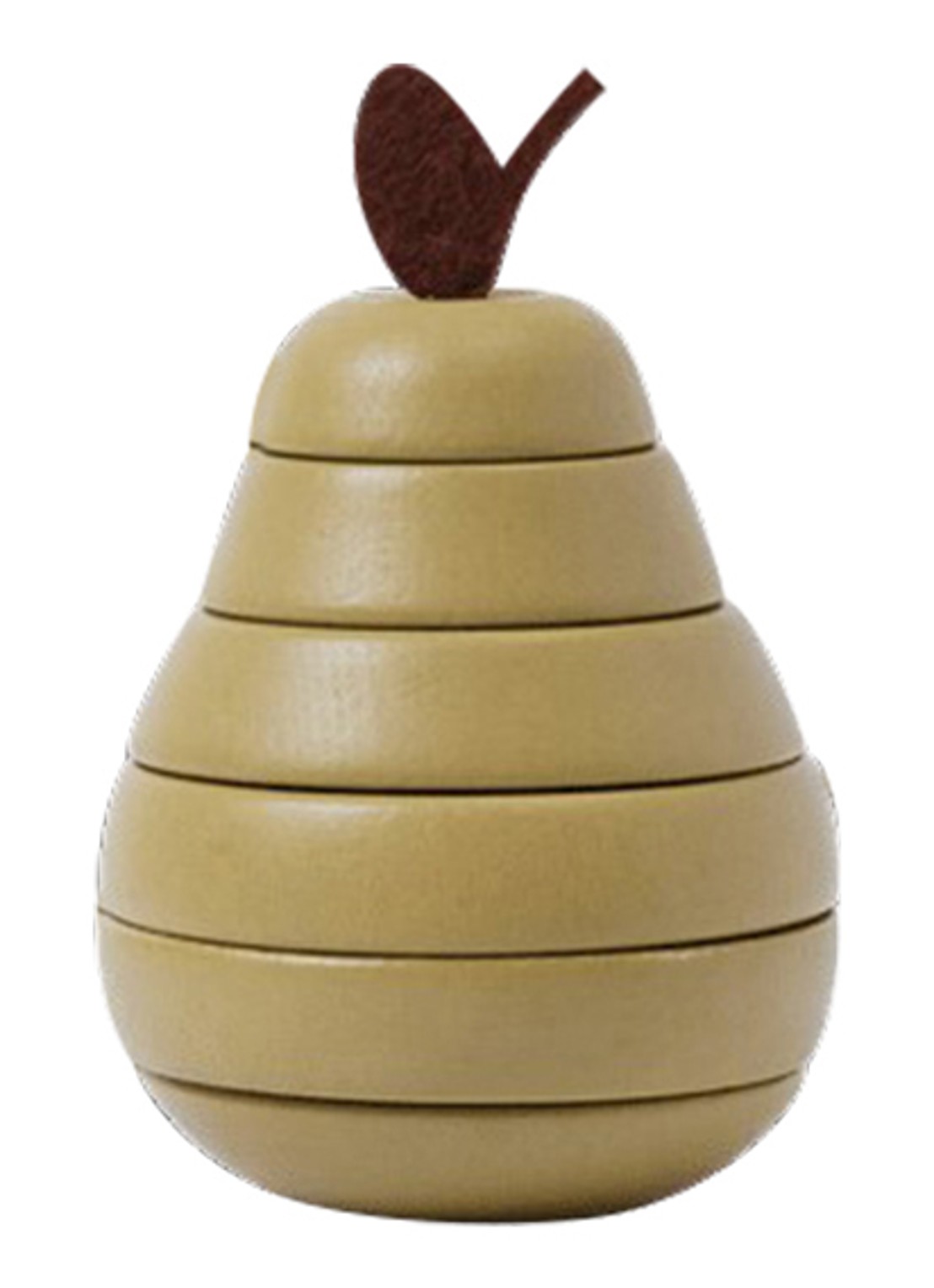 ferm LIVING Stacking Appel en Peer stapelset - achterkant 4 rood