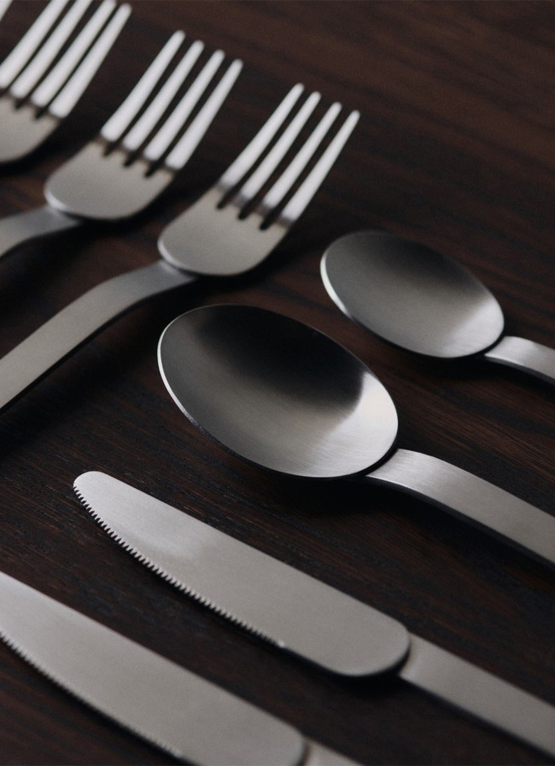 ferm LIVING Stelo bestekset 4-delig - voorkant 6 zilver