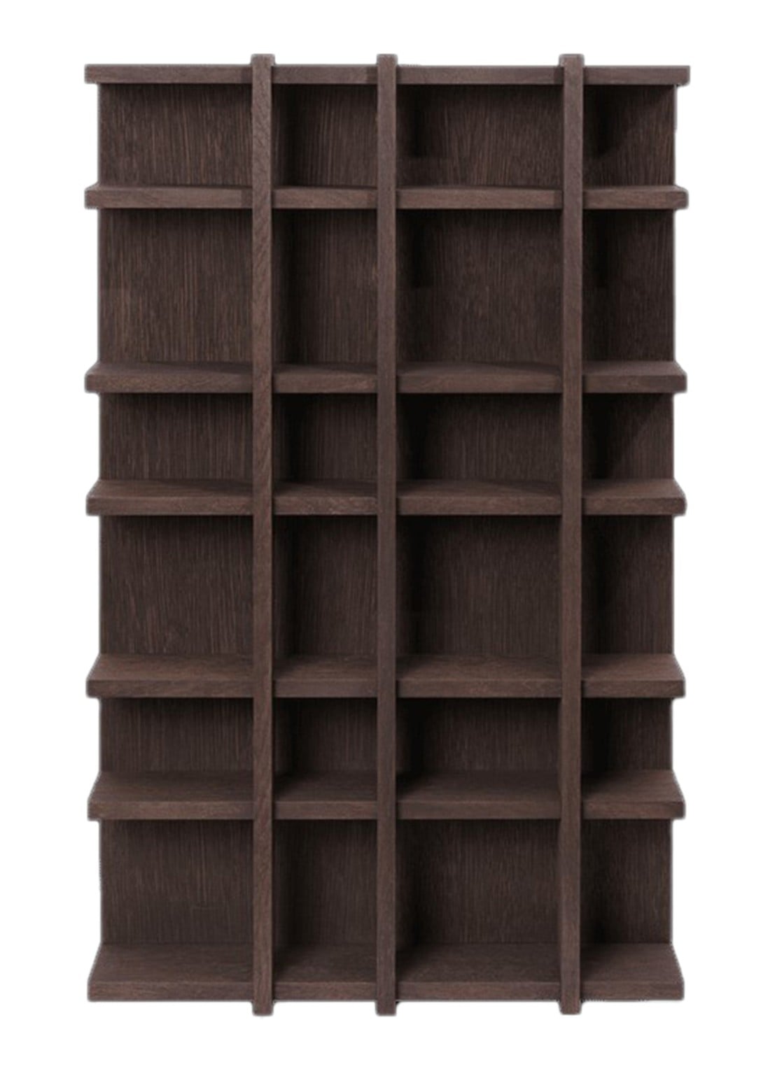 ferm LIVING Tilem wandplank 81,5 x 59 cm - voorkant 2 donkerbruin