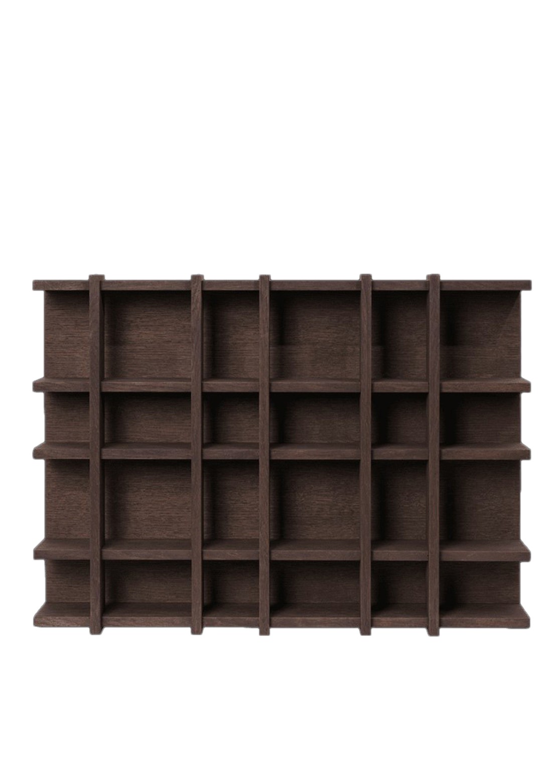 ferm LIVING Tilem wandplank 86,7 x 53,8 cm - voorkant donkerbruin