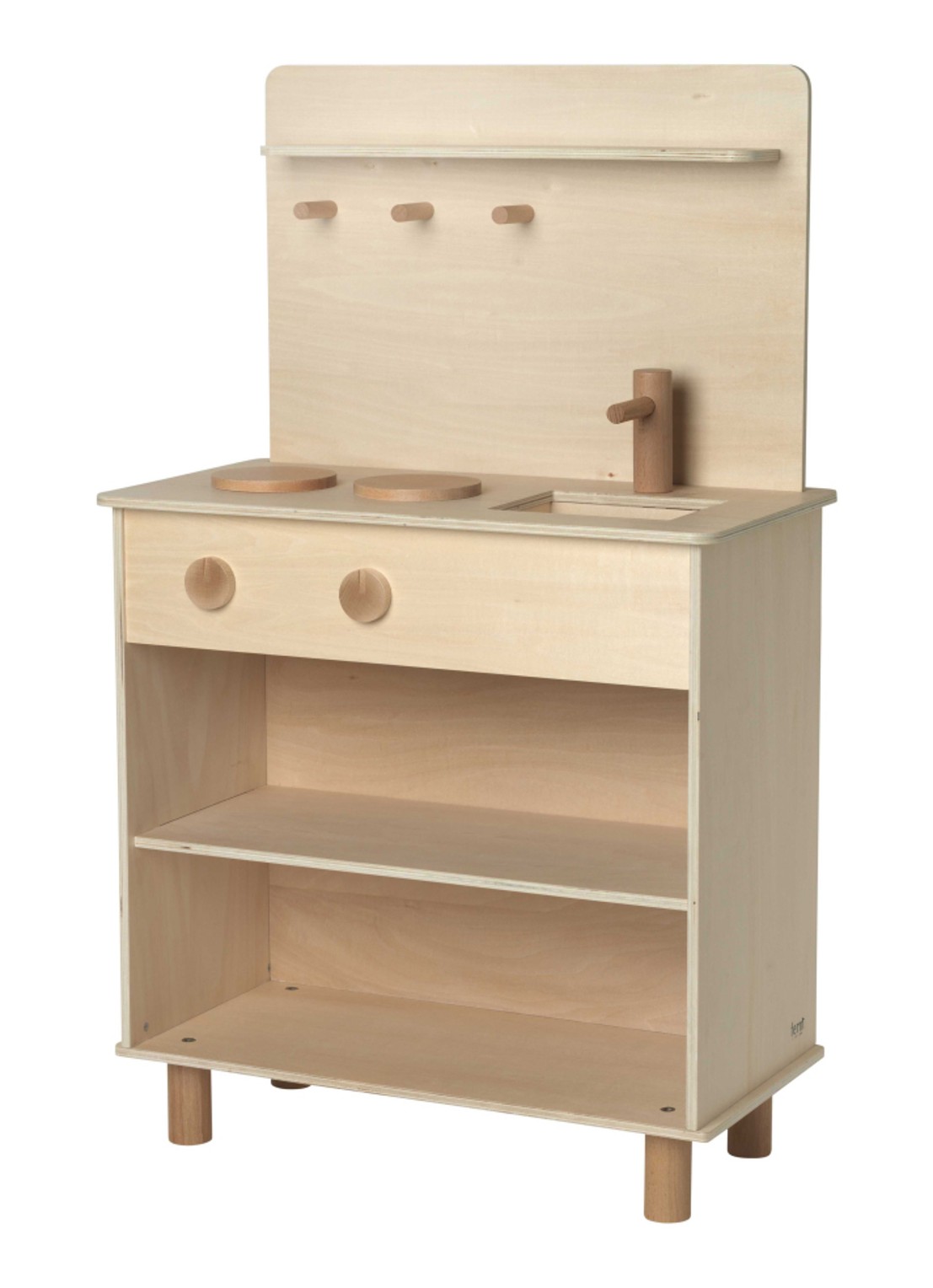 ferm LIVING Toro Play speelkeuken speelgoed - voorkant naturel