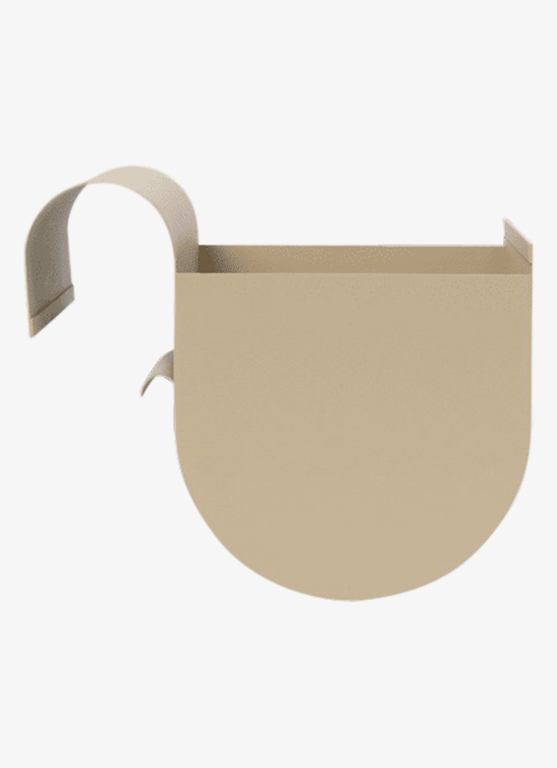 ferm LIVING Uma Small balkonbak 24,6 x 20 cm - voorkant 2 beige