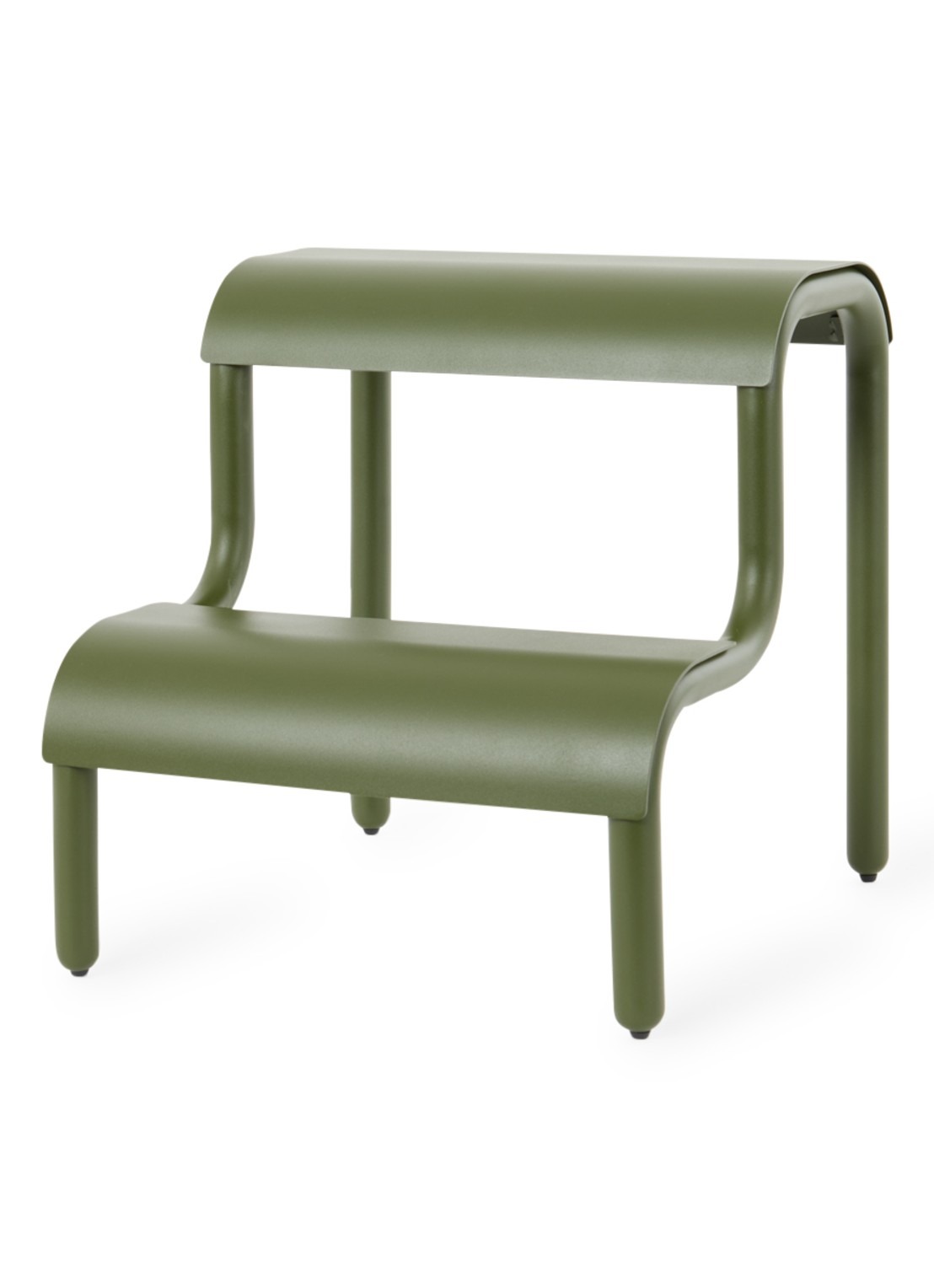 ferm LIVING Up Step kruk 36,2 cm - voorkant 2 bronsgroen