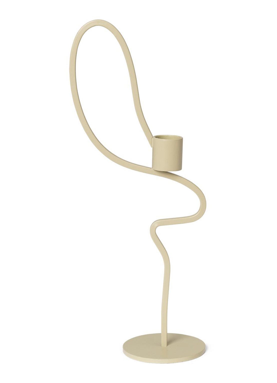 ferm LIVING Valse kandelaar 28 cm - detail 4 beige