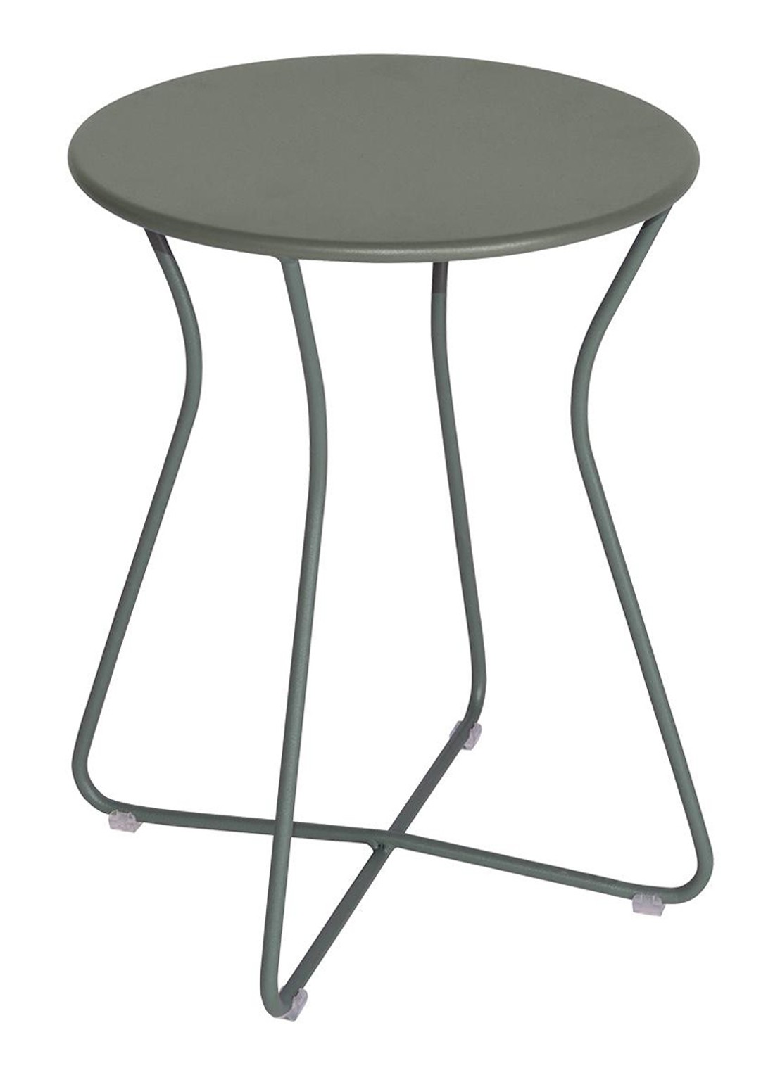 Fermob Cocotte kruk 45 cm - voorkant grijs