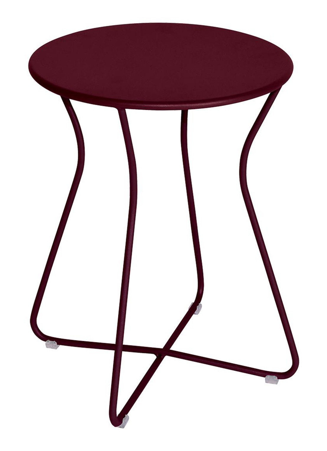 Fermob Cocotte kruk  - voorkant 5 donkerrood
