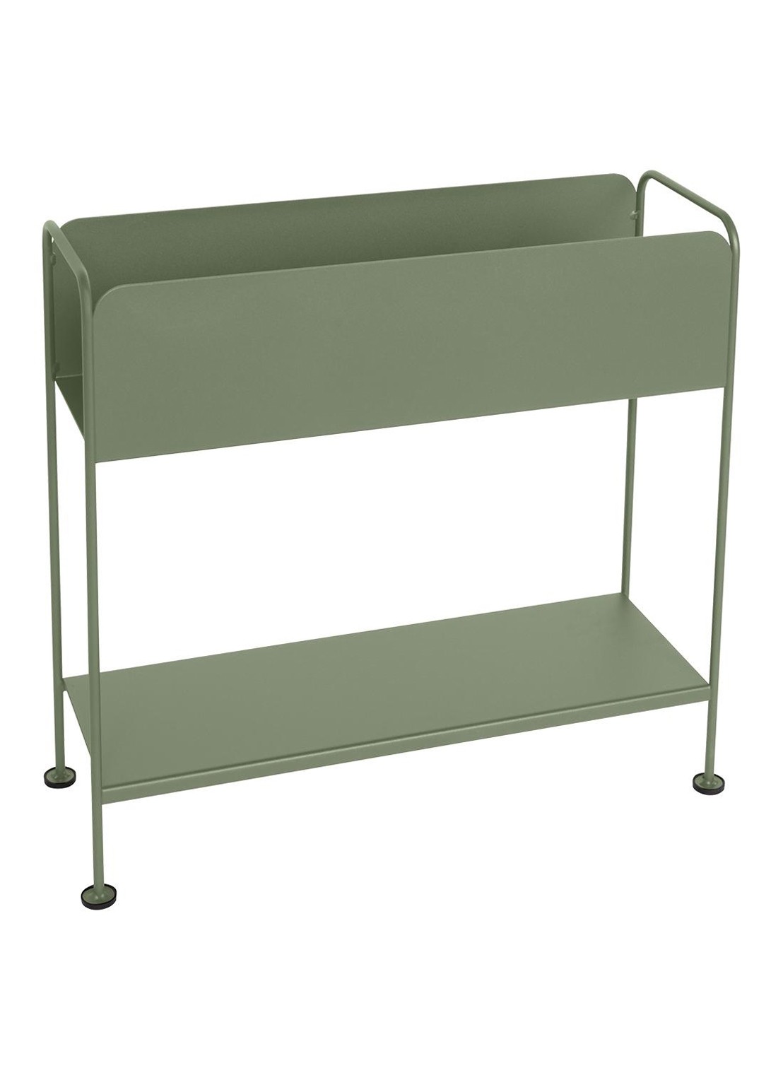 Fermob Picolino plantenbak voor binnen en buiten 66 x 63 cm - voorkant 3 lindegroen