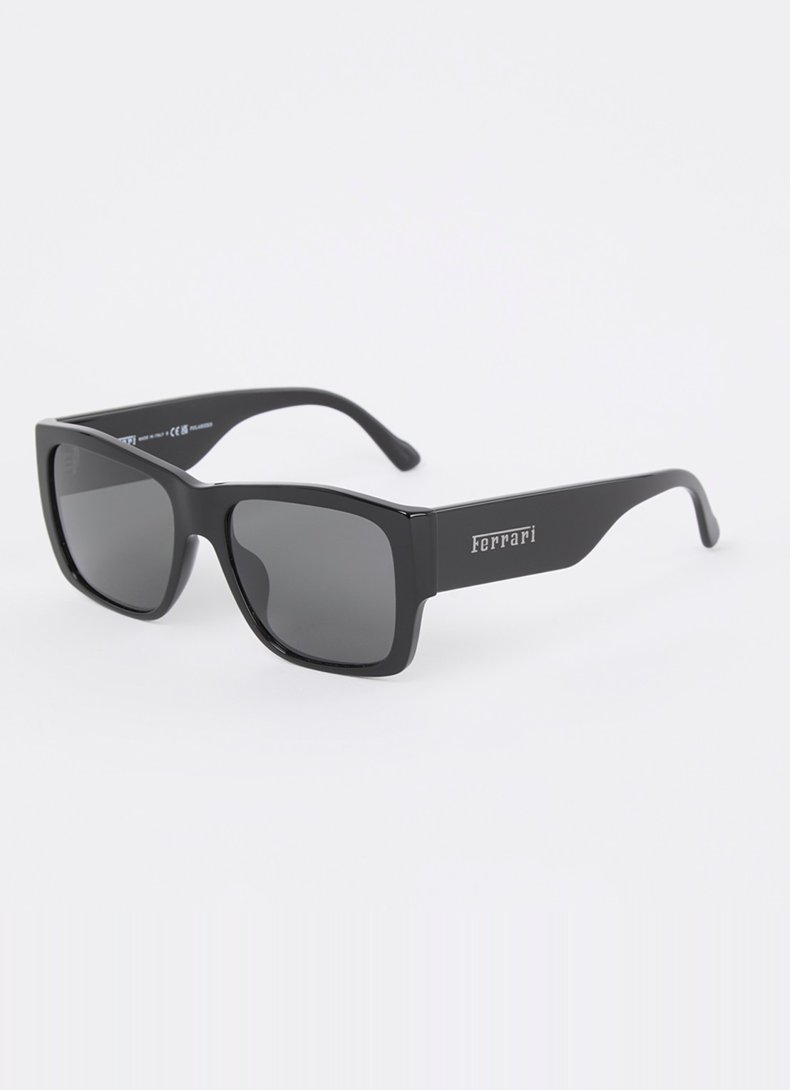 Ferrari Wayfarer zonnebril gepolariseerd FH2003U  - voorkant zwart