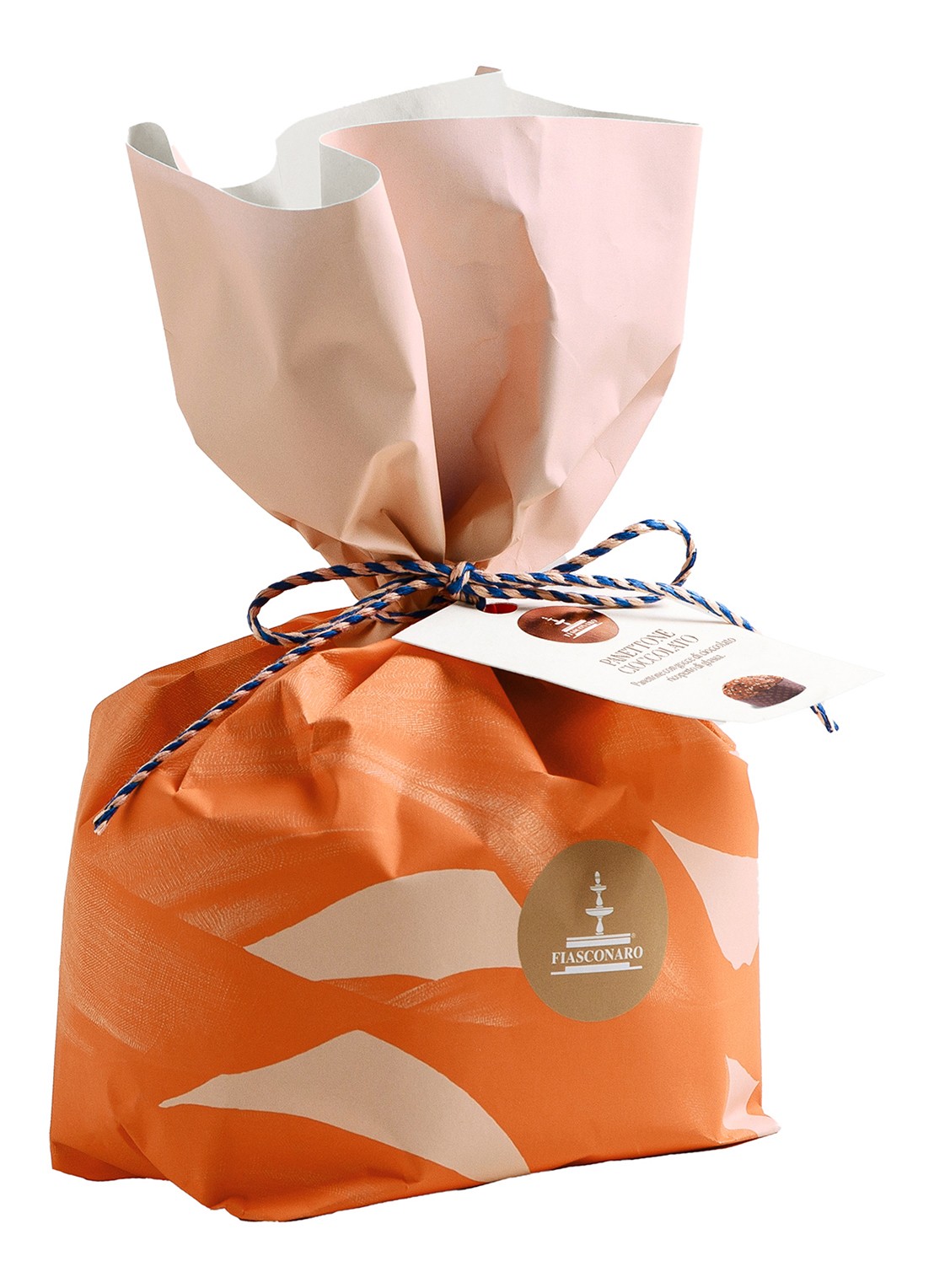 Fiasconaro Panettone met chocolade en glazuur 500 gram - voorkant undefined