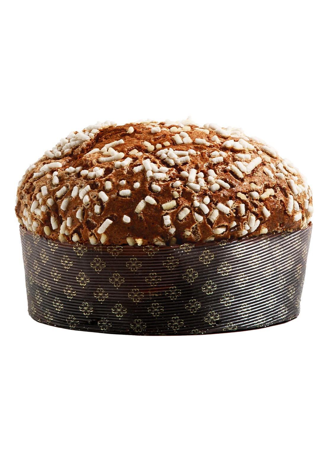 Fiasconaro Panettone met chocolade en glazuur 750 gram - voorkant 3 beige