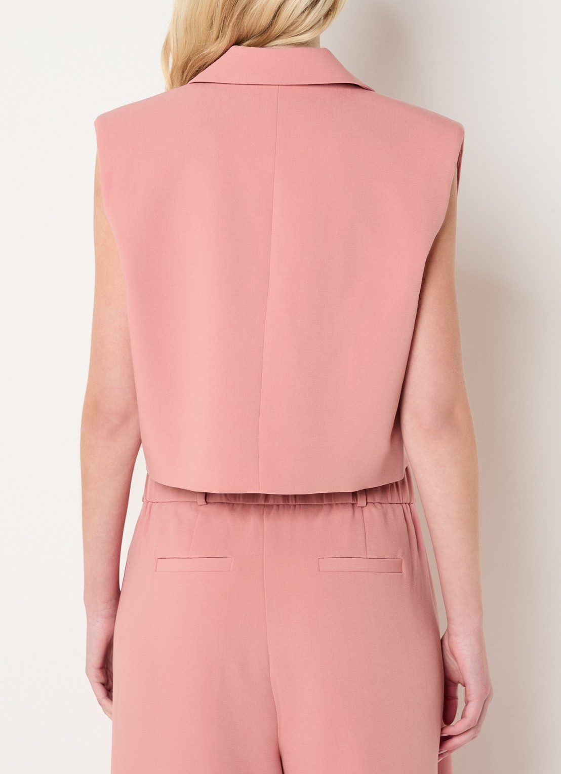Fifth House Mabelle gilet met schoudervulling - achterkant 4 roze
