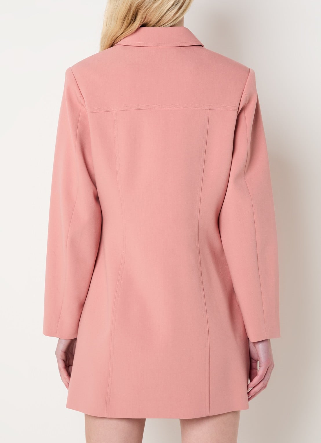 Fifth House Mabelle mini blazerjurk met schoudervulling - achterkant 3 roze