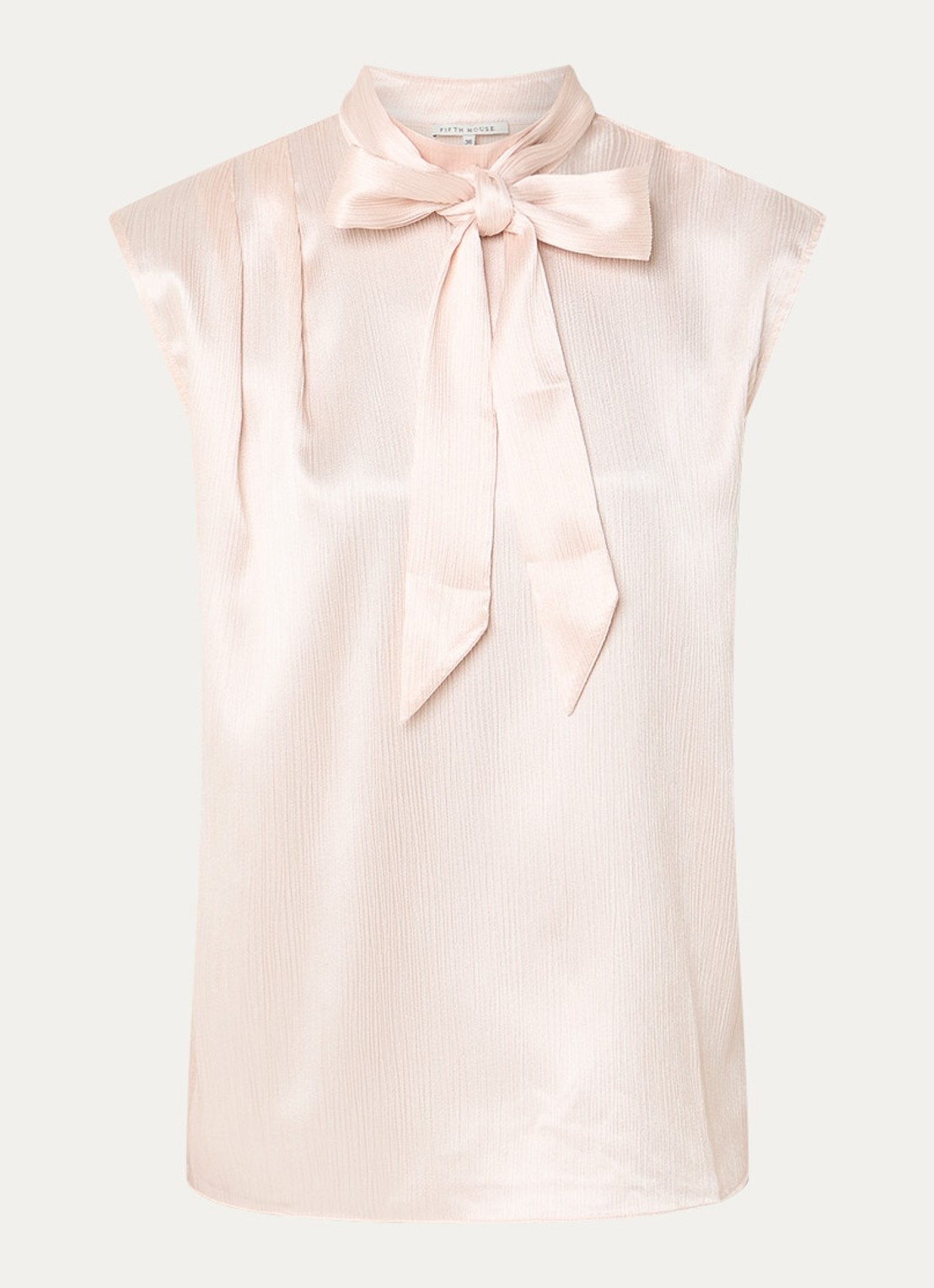 Fifth House Marli top met sjaalkraag - voorkant 2 roze