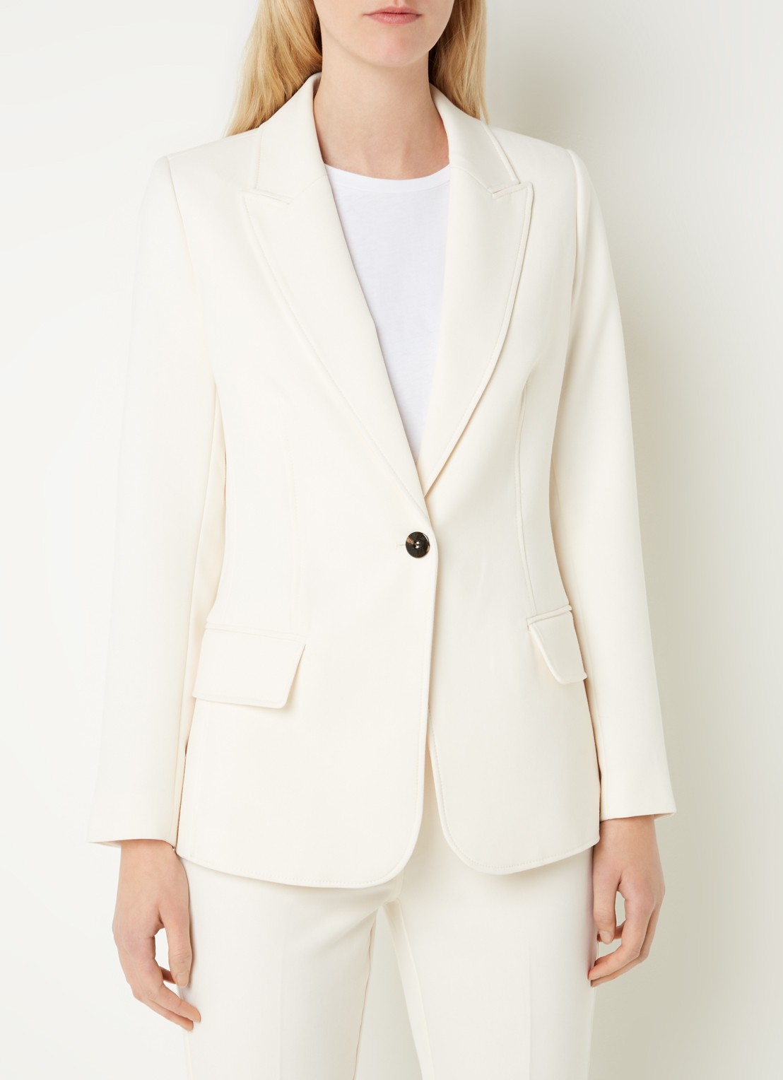 Fifth House Nato blazer met klepzakken - detail 4 gebroken wit