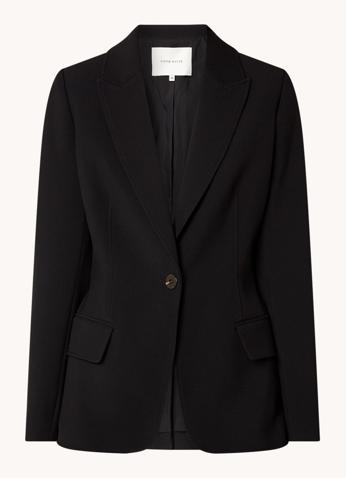 Fifth House Nato blazer met klepzakken - voorkant zwart