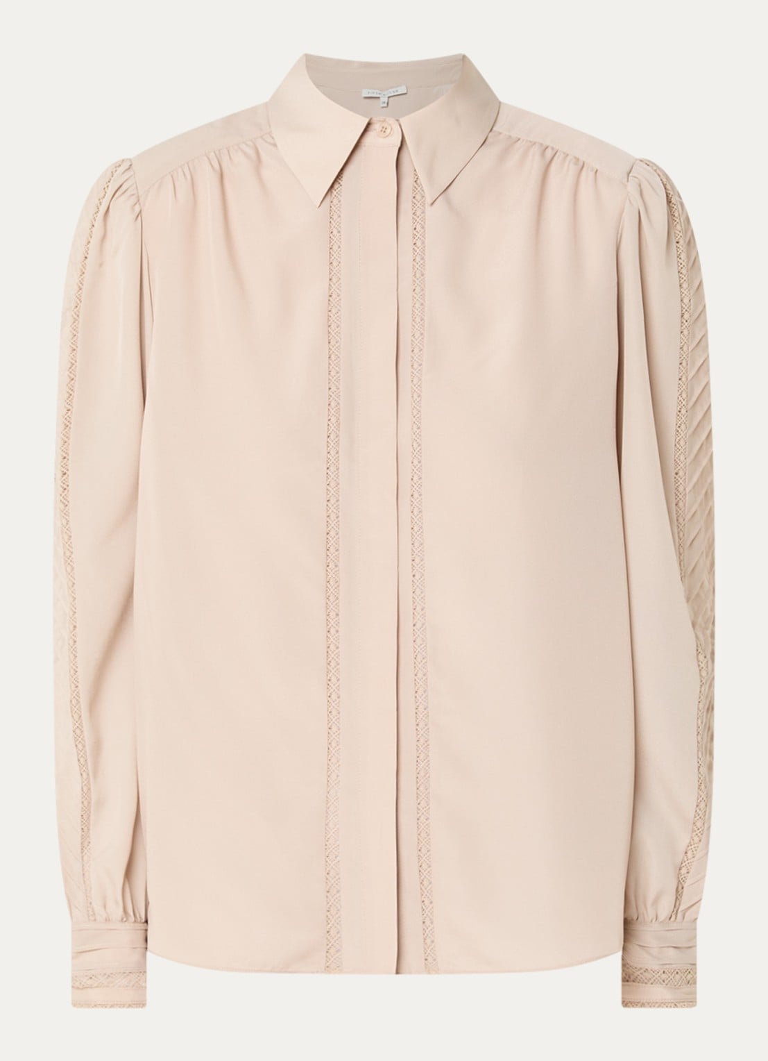 Fifth House Nicoll blouse met logoborduring - voorkant wit