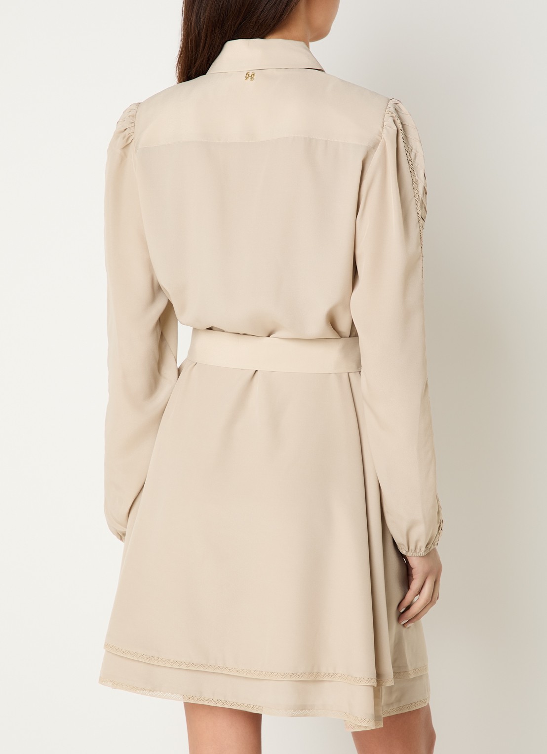 Fifth House Odell mini blousejurk - achterkant 3 beige