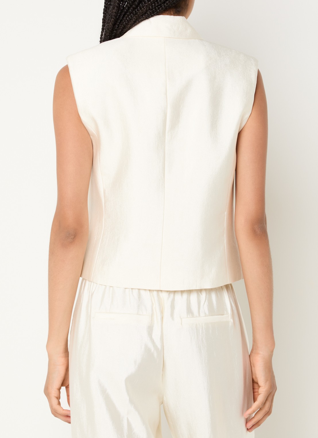 Fifth House Orlando double-breasted gilet - achterkant wit