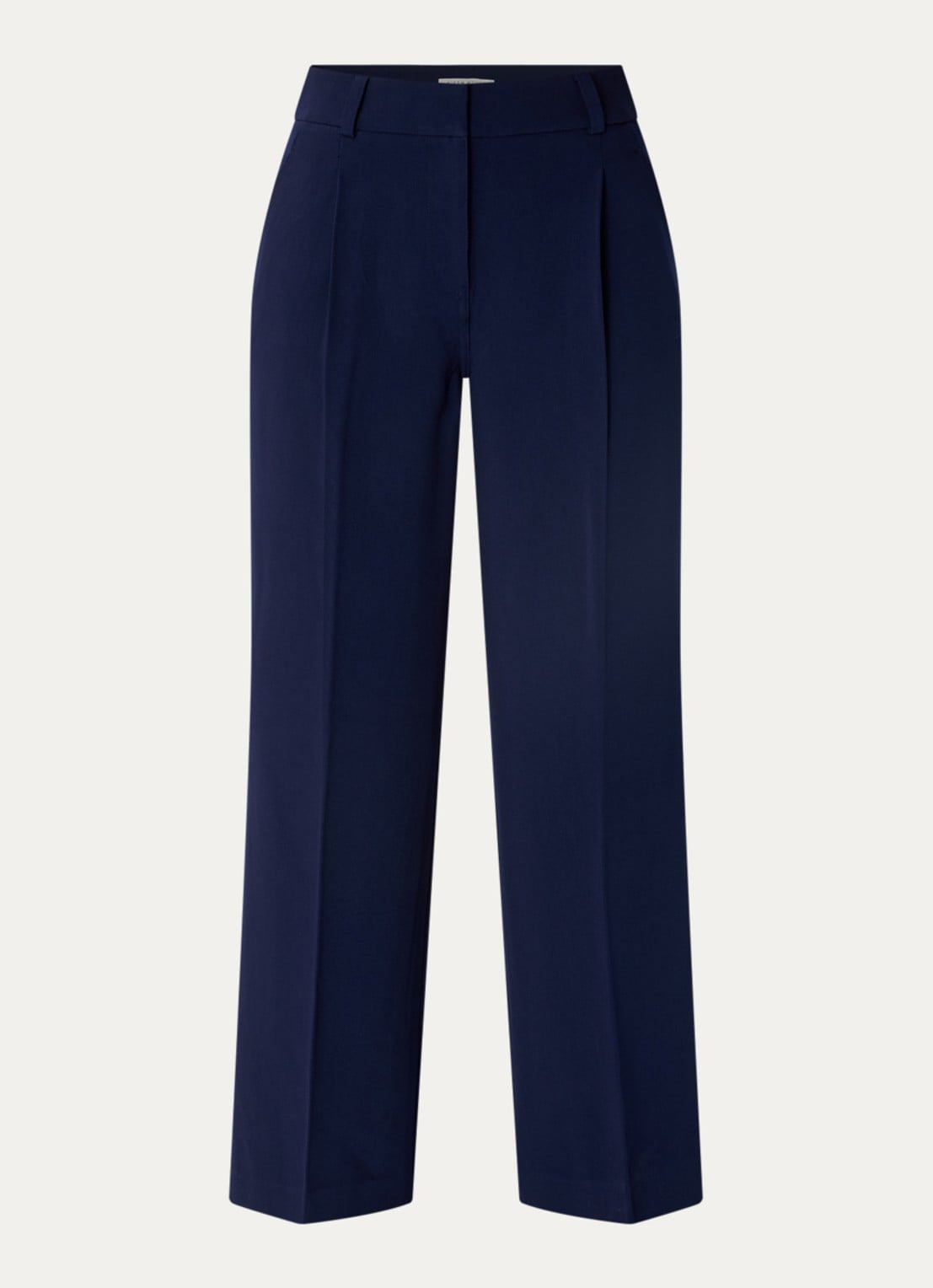 Fifth House Ozias mid waist loose fit pantalon met persplooi - voorkant 3 royalblauw