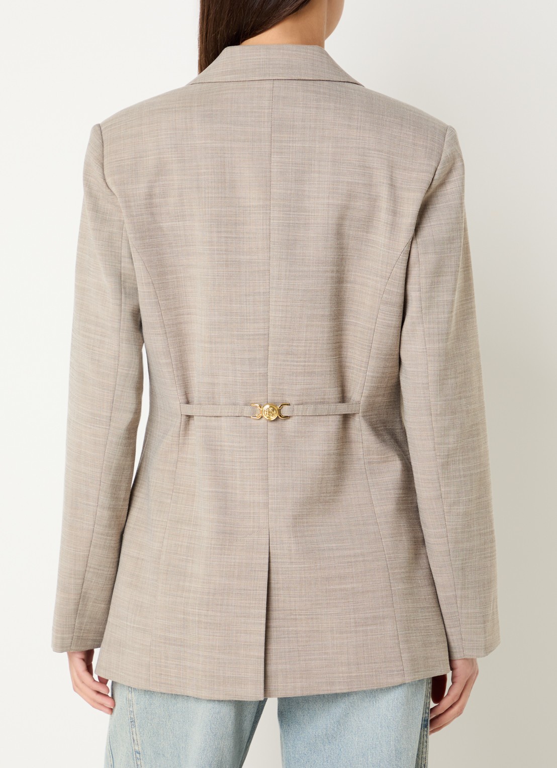 Fifth House Ozzy blazer met klepzakken - achterkant creme