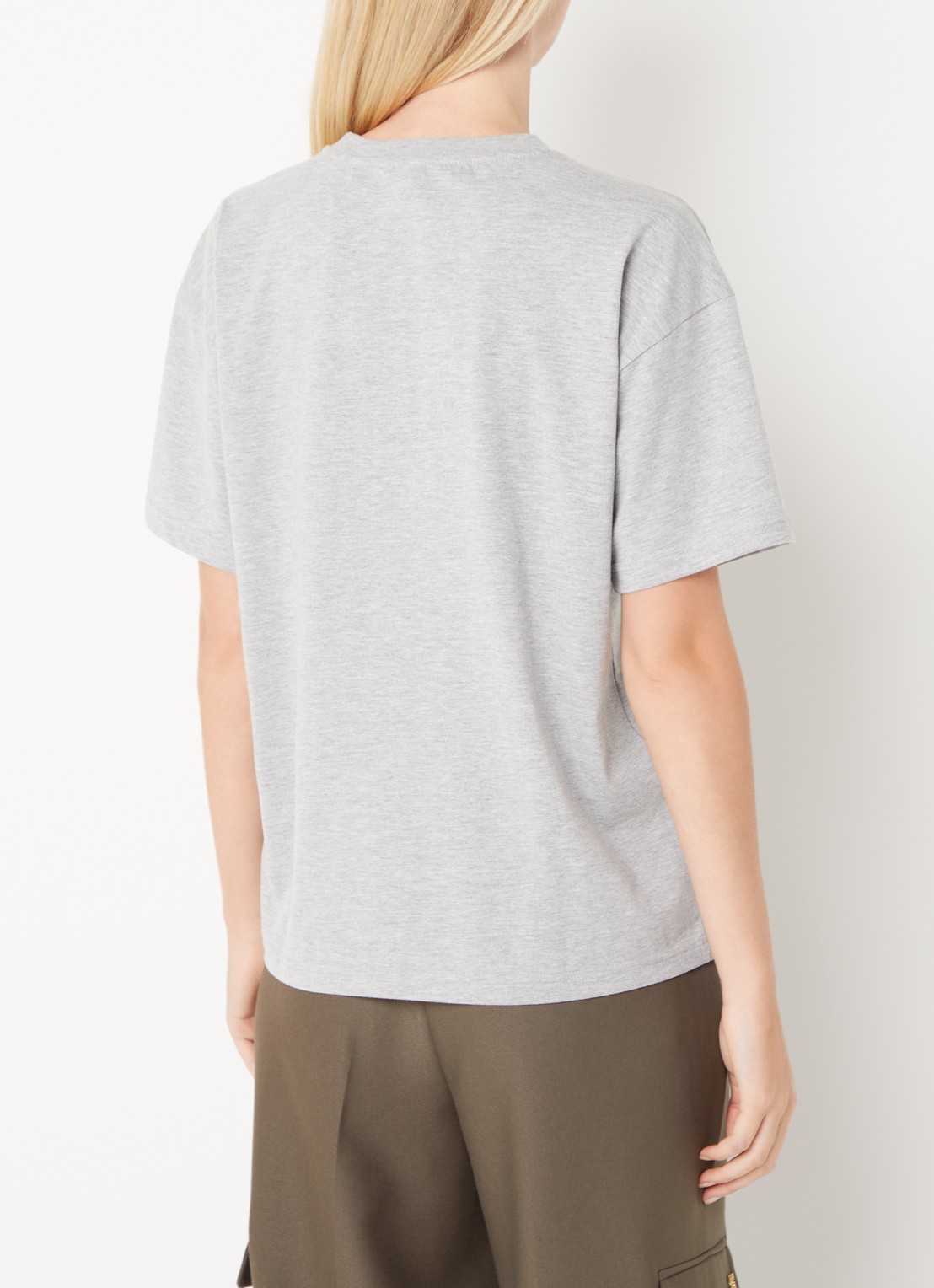 Fifth House Paige T-shirt met logoprint - achterkant 4 grijs