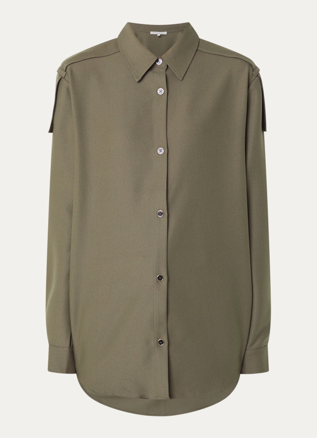Fifth House Phelia blouse met kraag - voorkant 3 groen