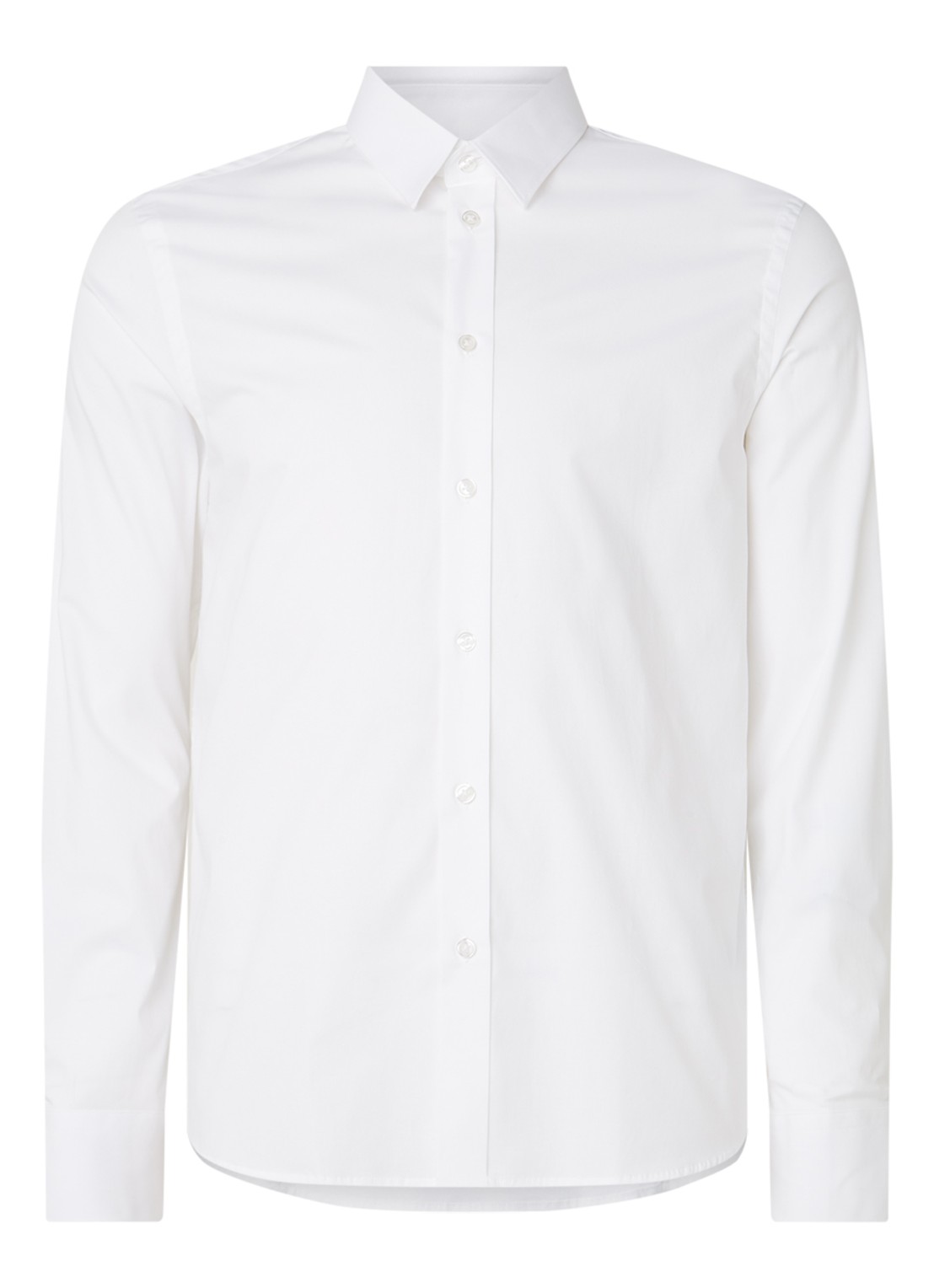 Filippa K Regular fit overhemd met stretch - voorkant wit