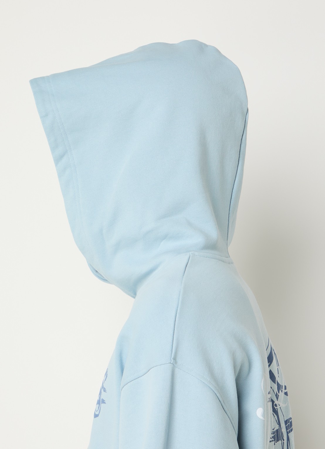 Filling Pieces Bridge the Gap hoodie met logo- en backprint - detail 5 lichtblauw