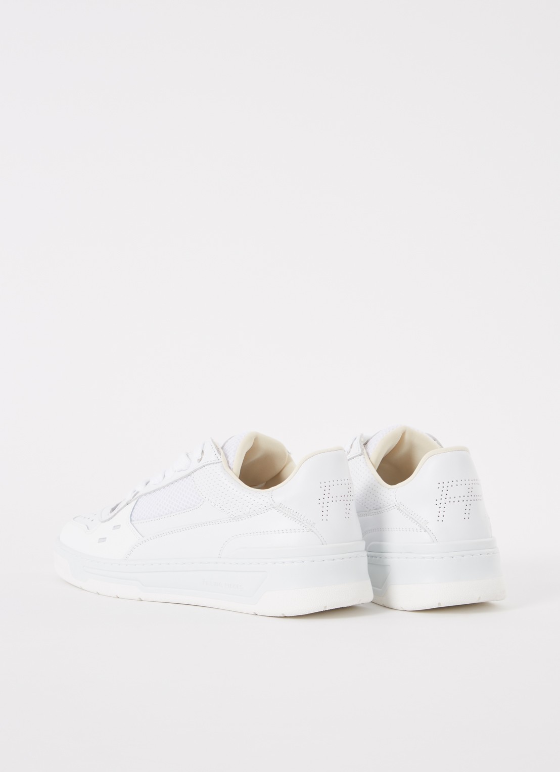 Filling Pieces Cruiser Crumbs sneaker met leren details - achterkant 4 wit
