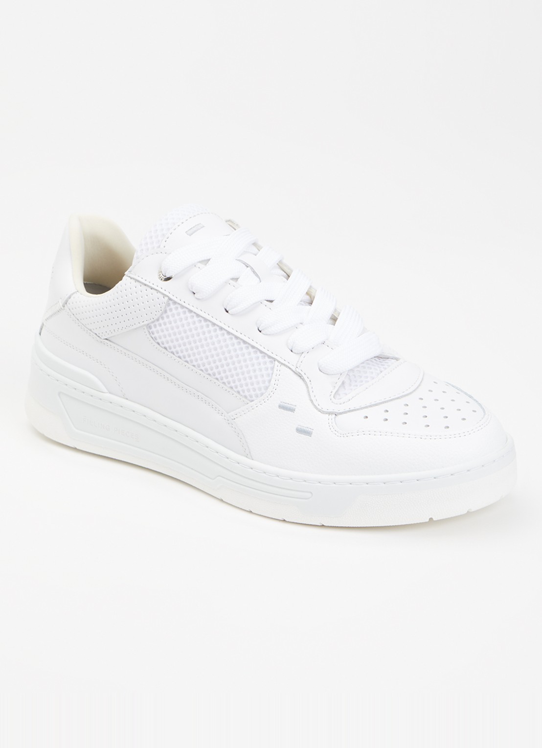 Filling Pieces Cruiser Crumbs sneaker met leren details - voorkant 3 wit