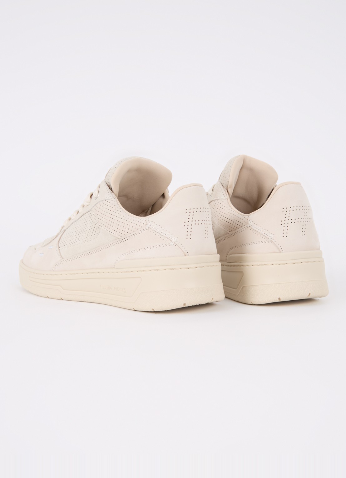 Filling Pieces Cruiser Dive sneaker met suède details - achterkant 4 beige