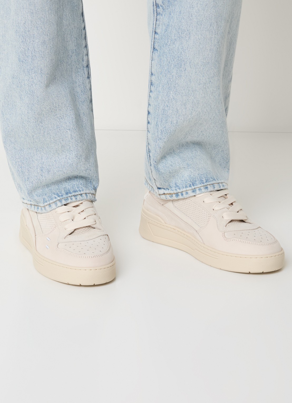 Filling Pieces Cruiser Dive sneaker met suède details - voorkant 6 beige