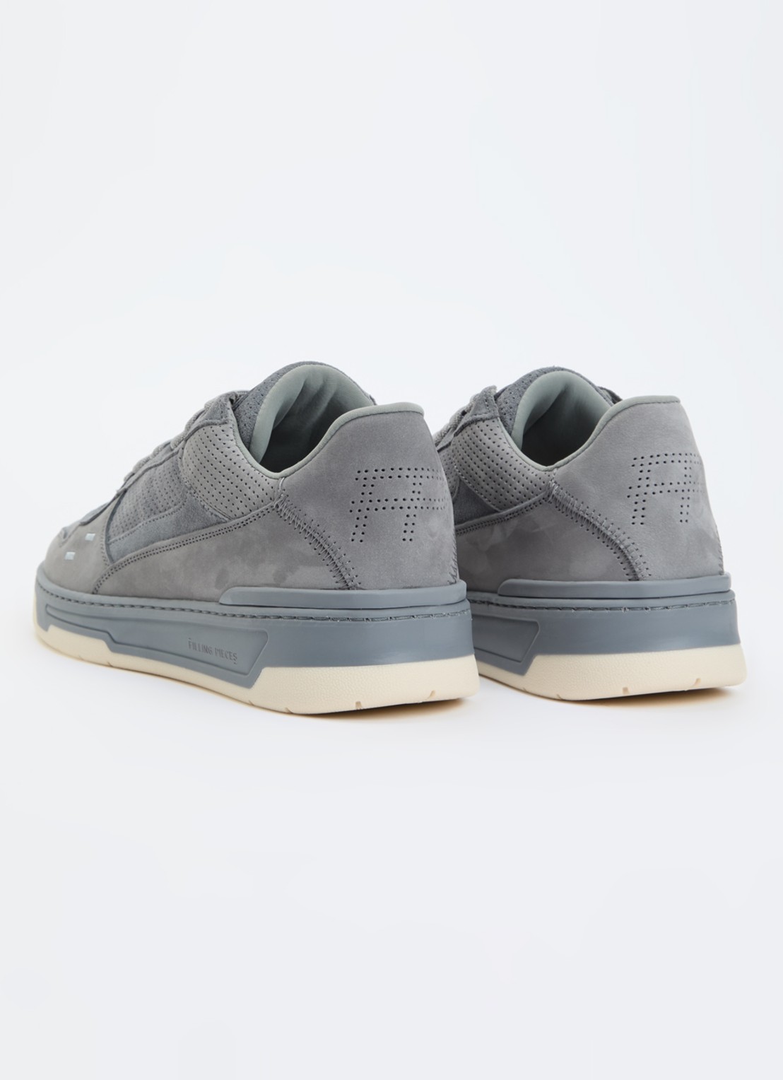 Filling Pieces Cruiser Dive sneaker met suède details - achterkant 4 grijs