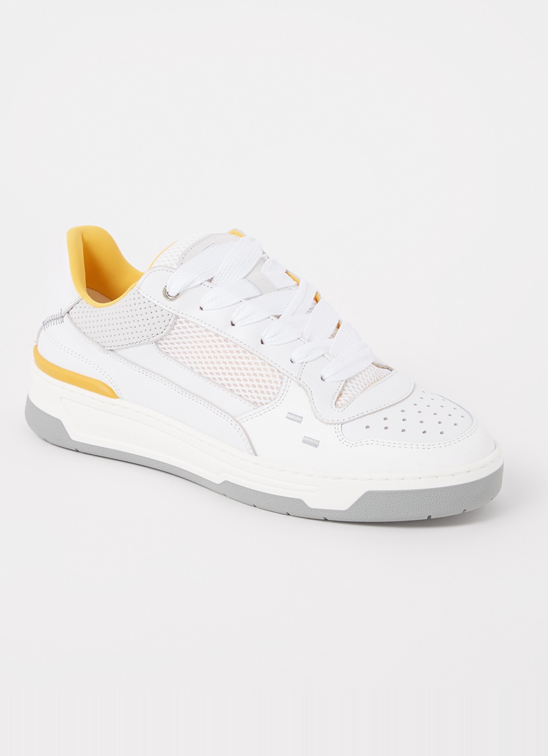 Filling Pieces Cruiser sneaker van kalfsleer met mesh details - Bijenkorf Edition  - voorkant 6 wit