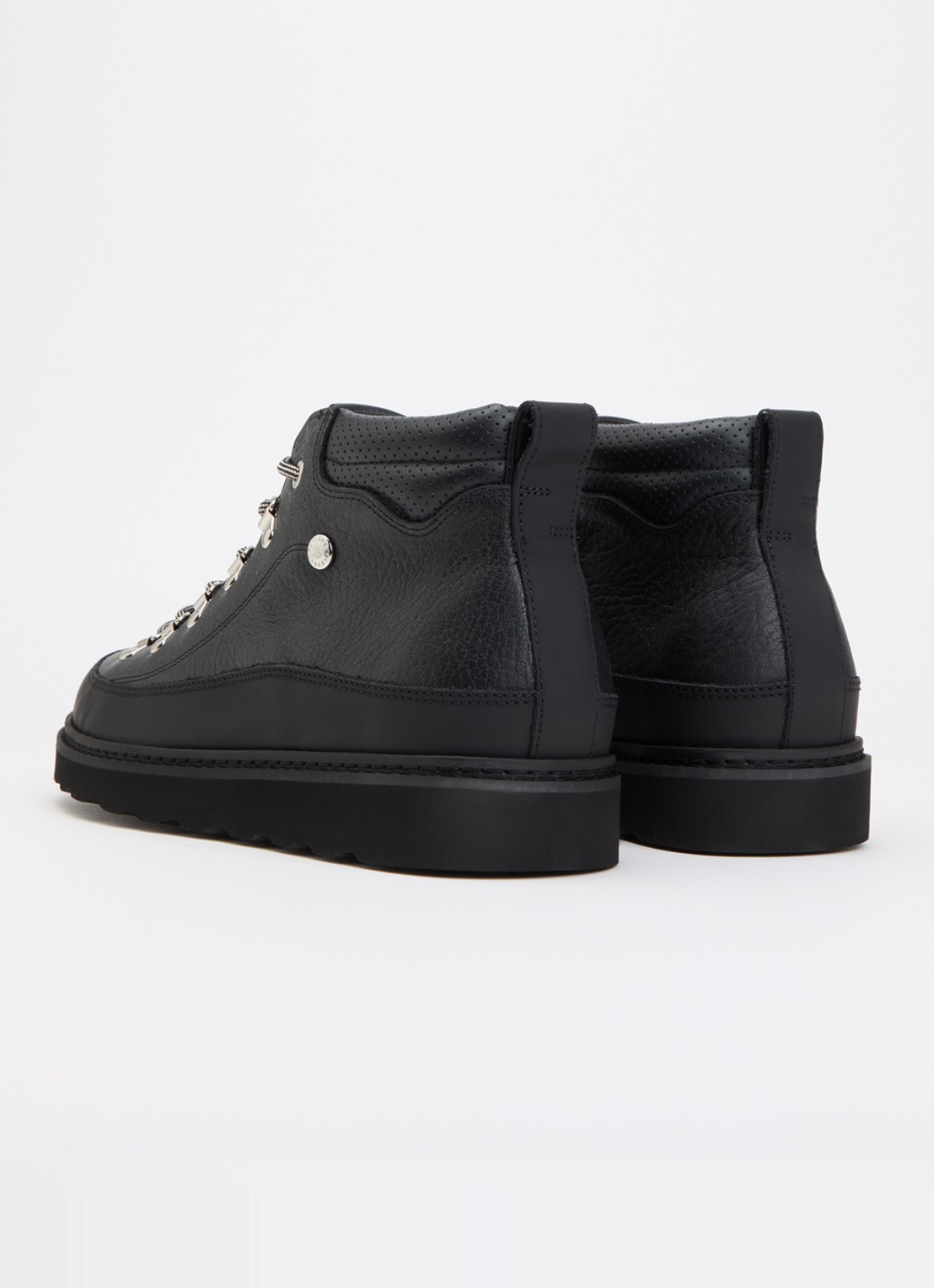 Filling Pieces Glacier veterboot van leer - achterkant 3 zwart