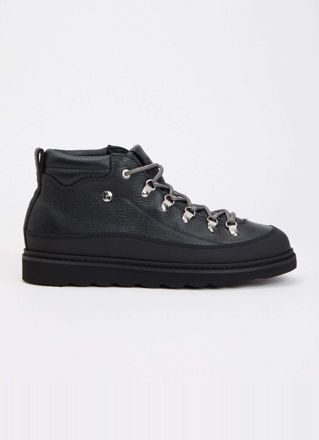 Filling Pieces Glacier veterboot van leer - voorkant 4 zwart