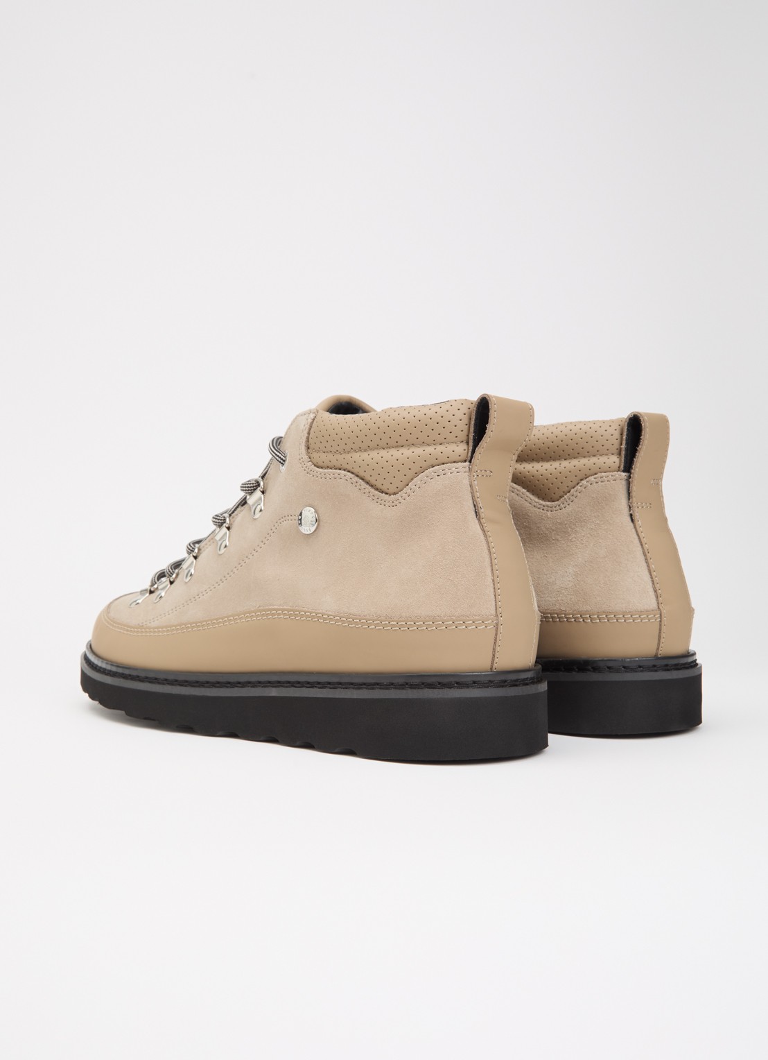 Filling Pieces Glacier veterboot van suède - achterkant 4 taupe