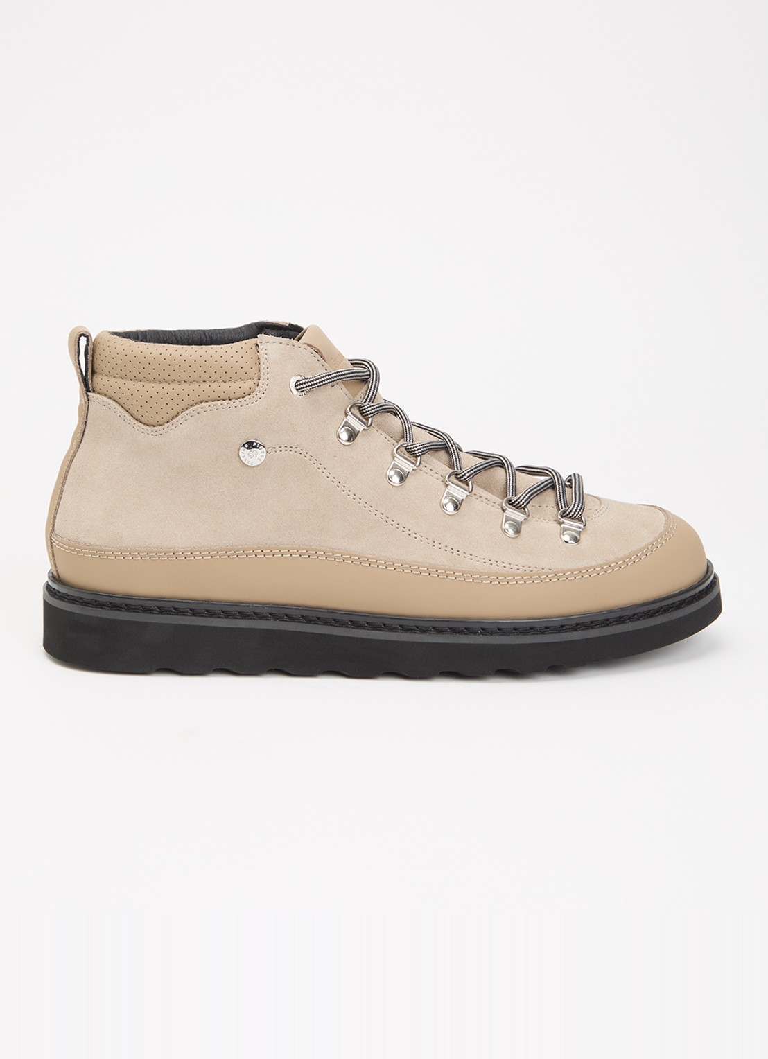 Filling Pieces Glacier veterboot van suède - voorkant taupe