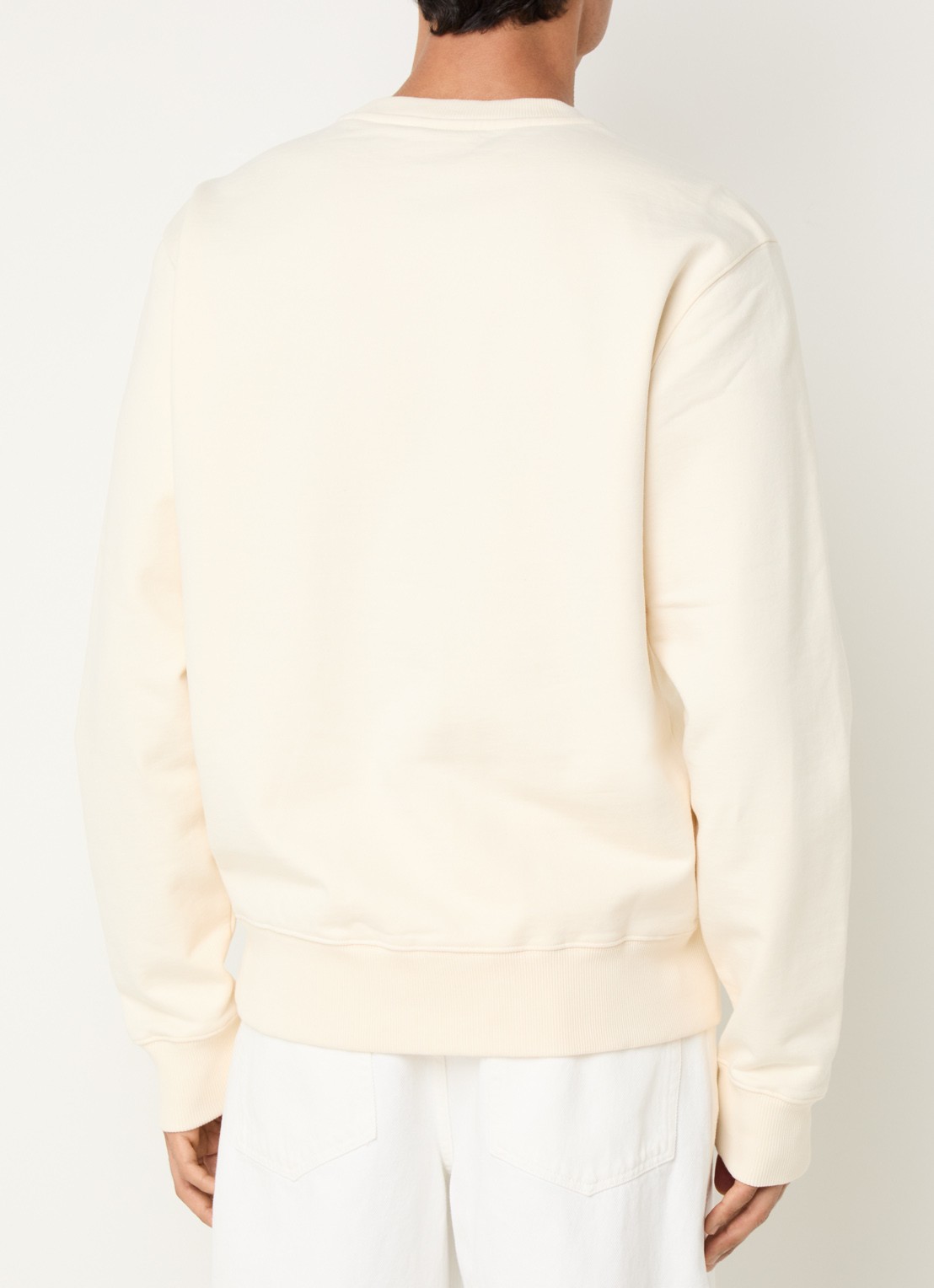 Filling Pieces Gowtu sweater van  katoen met logo - achterkant 3 creme