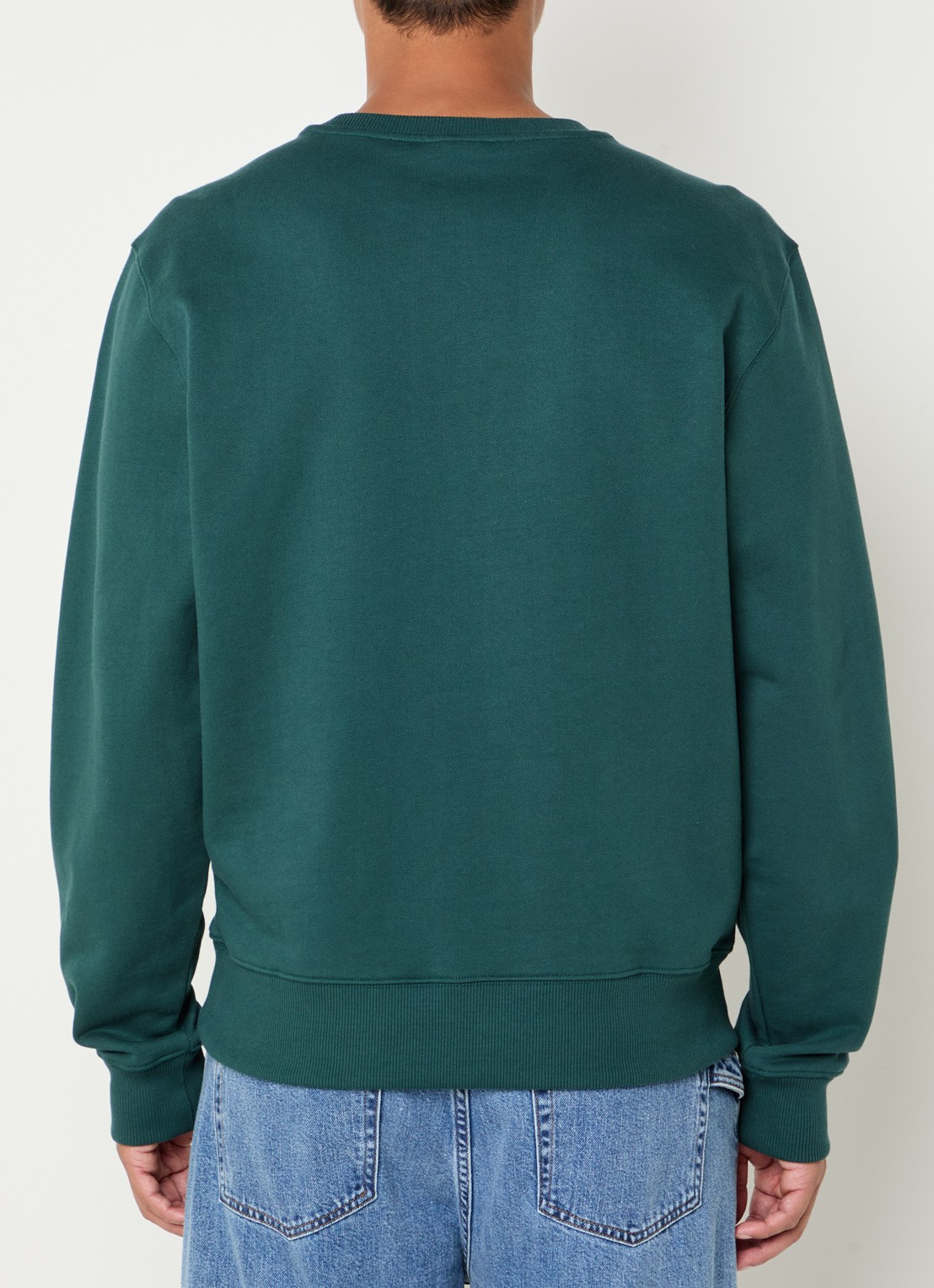 Filling Pieces Gowtu sweater van  katoen met logo - achterkant donkergroen