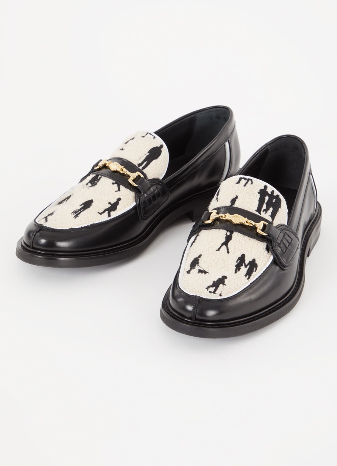 Filling Pieces Human Black loafer van leer - detail 3 zwart