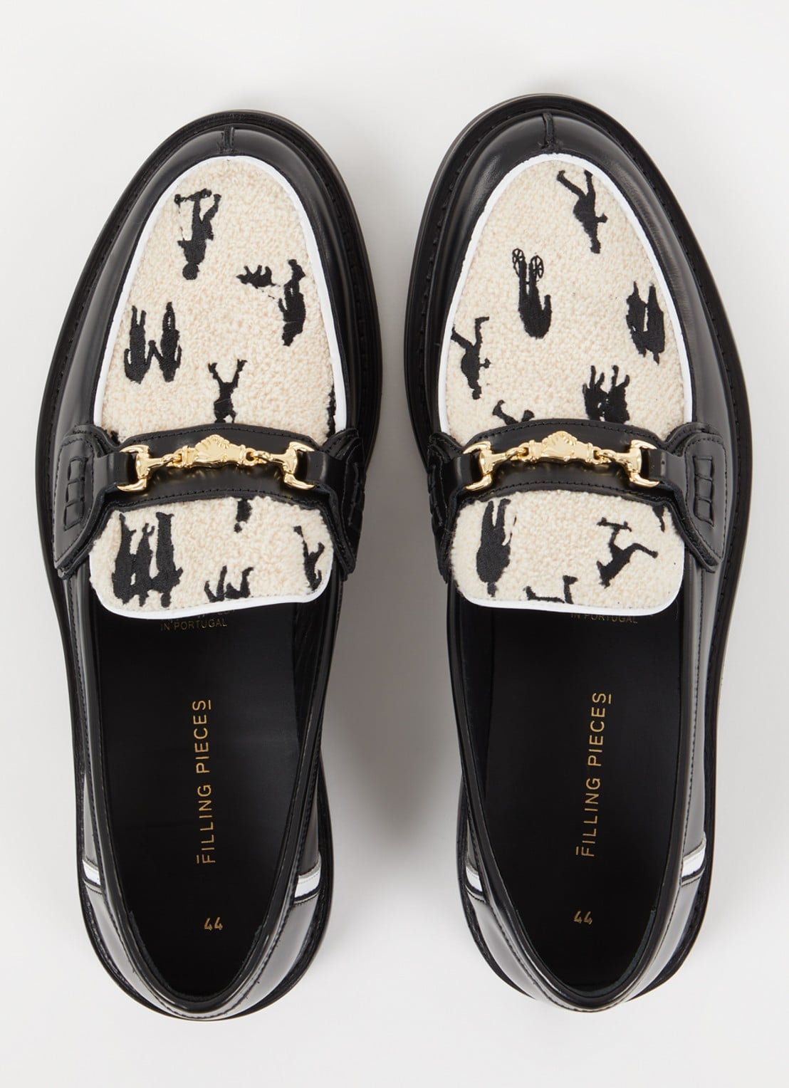 Filling Pieces Human Black loafer van leer - detail 4 zwart