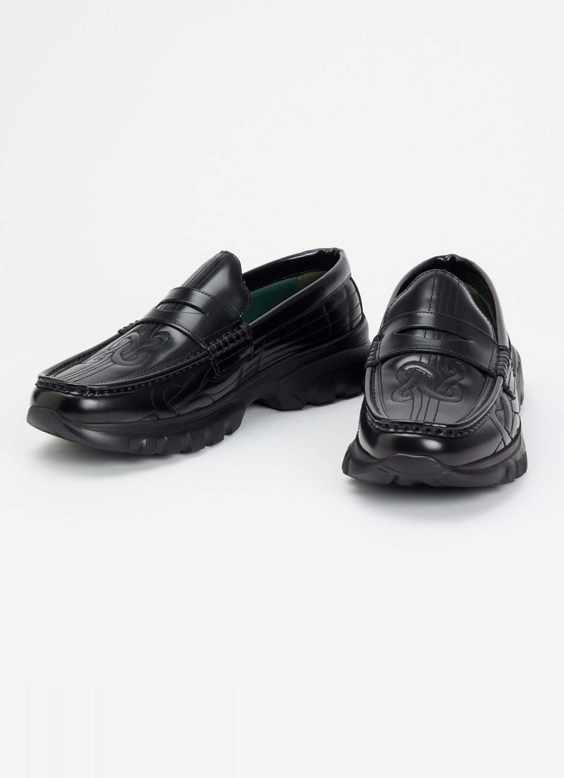 Filling Pieces Hybrid loafer van leer - detail 3 zwart