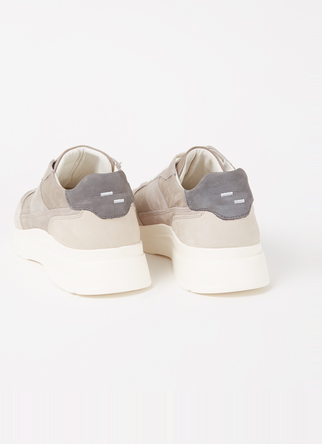Filling Pieces Jet Runner sneaker van nubuck - detail 4 lichtgrijs