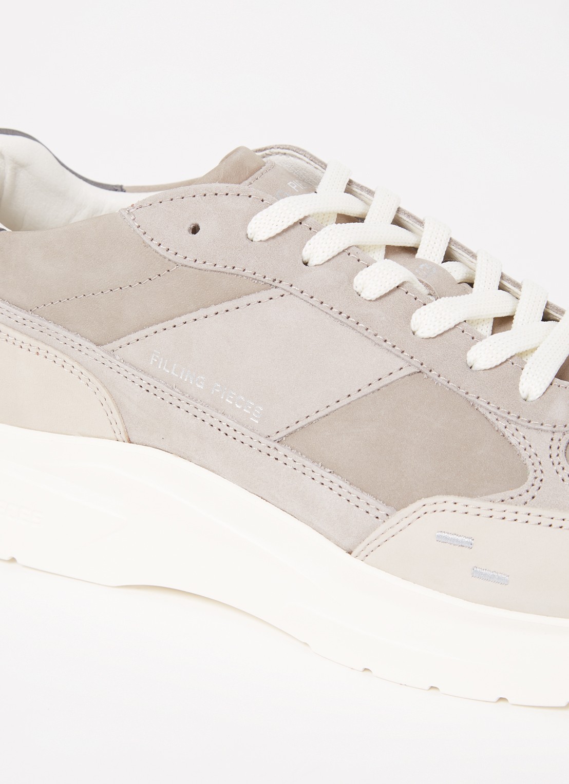 Filling Pieces Jet Runner sneaker van nubuck - detail 6 lichtgrijs