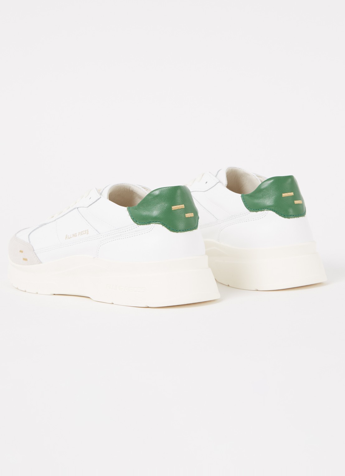 Filling Pieces Jet sneaker van leer  - detail 2 wit