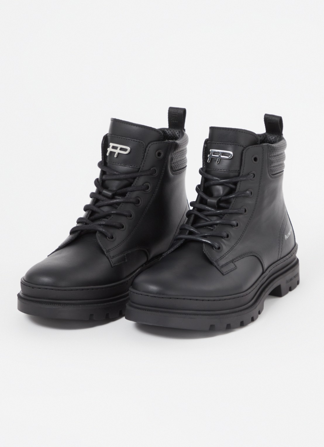 Filling Pieces Josh veterboot van leer - detail 3 zwart