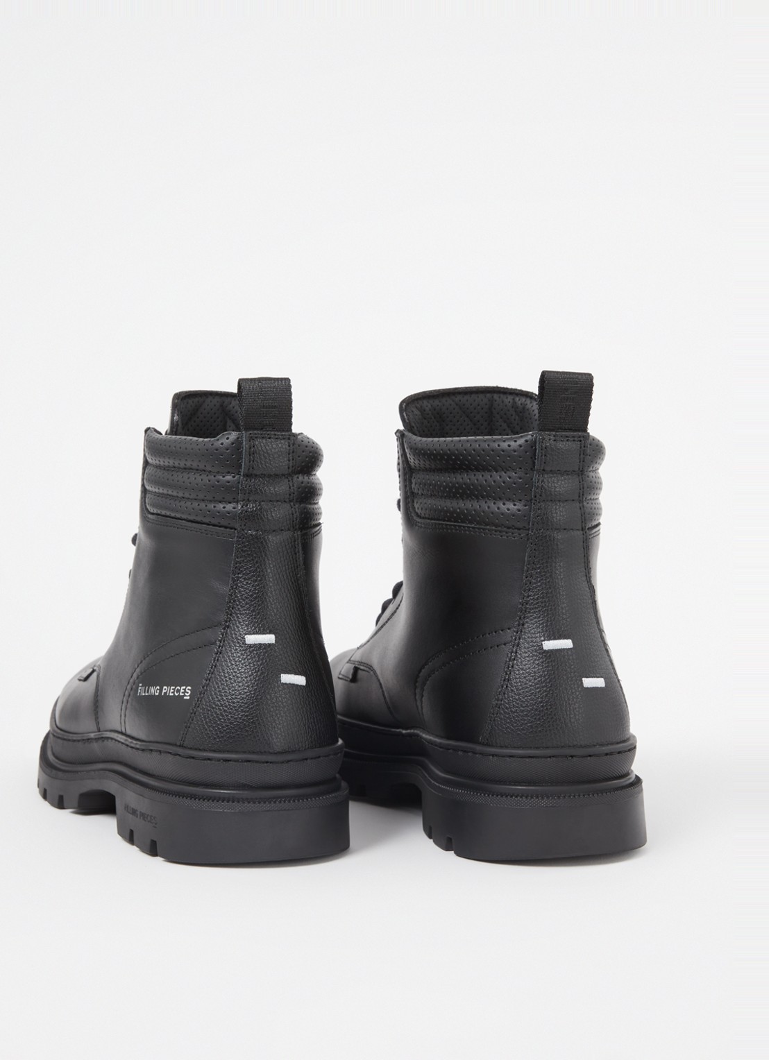 Filling Pieces Josh veterboot van leer - detail 4 zwart