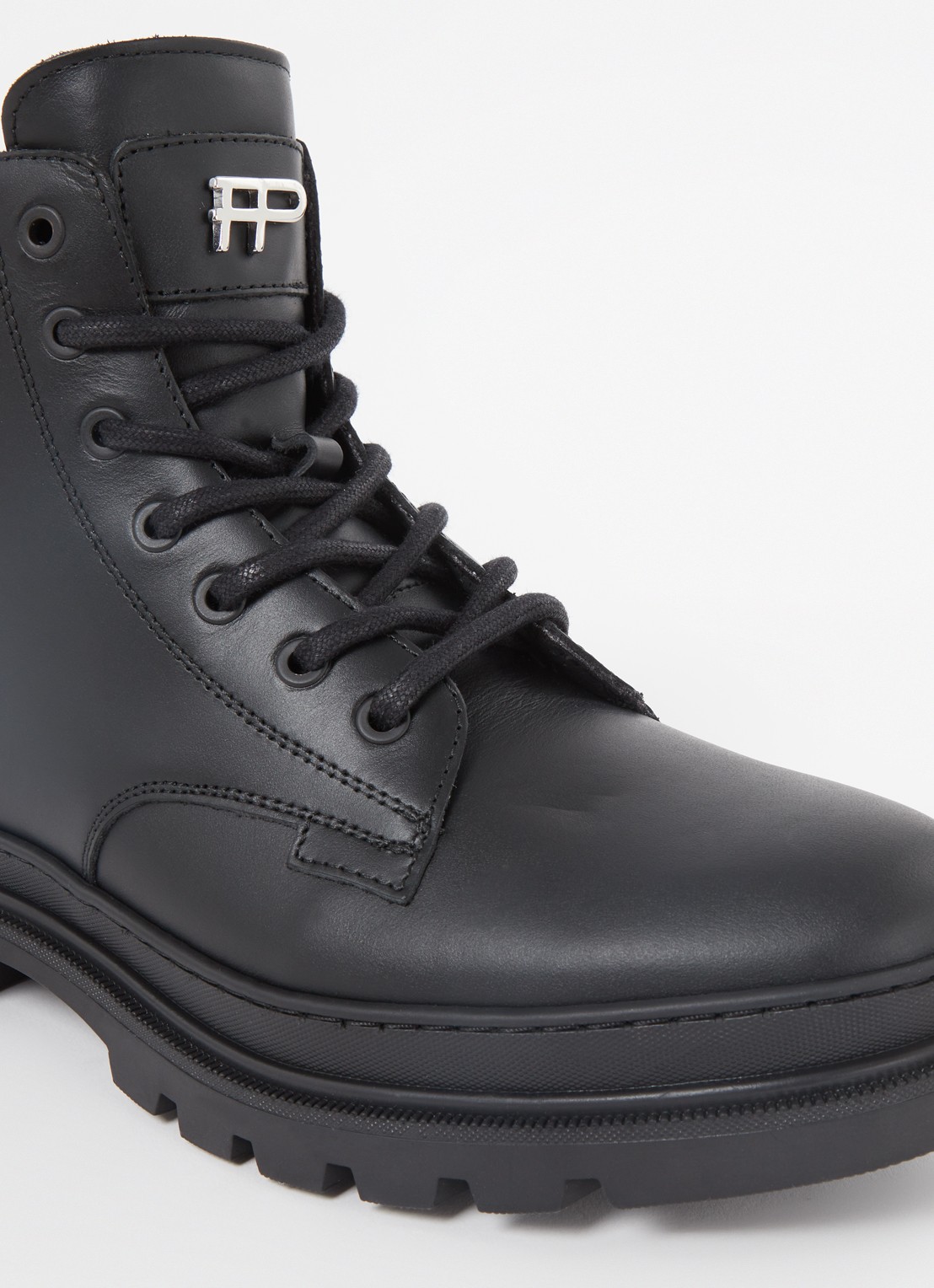 Filling Pieces Josh veterboot van leer - detail 5 zwart